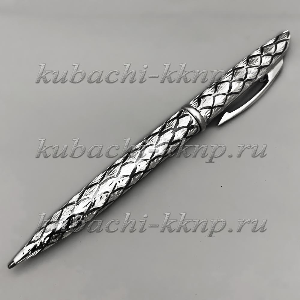 Серебряная ручка Чешуя, РУЧ08 фото 1