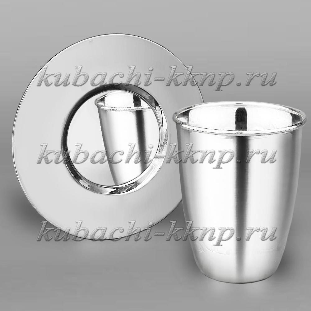 Сакан с блюдцем из серебра для кидуш , кид11 фото 3