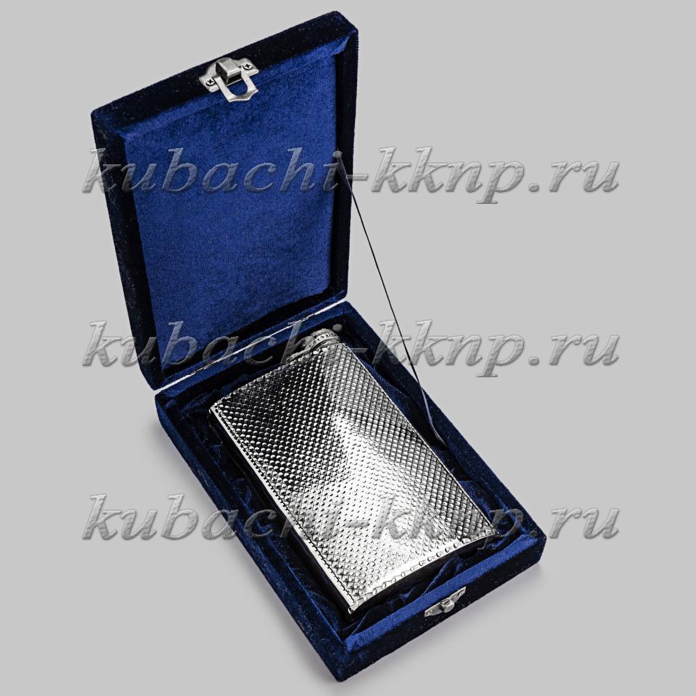 Серебряная фляжка с откидной крышкой Исток, ФЛ149 фото 2