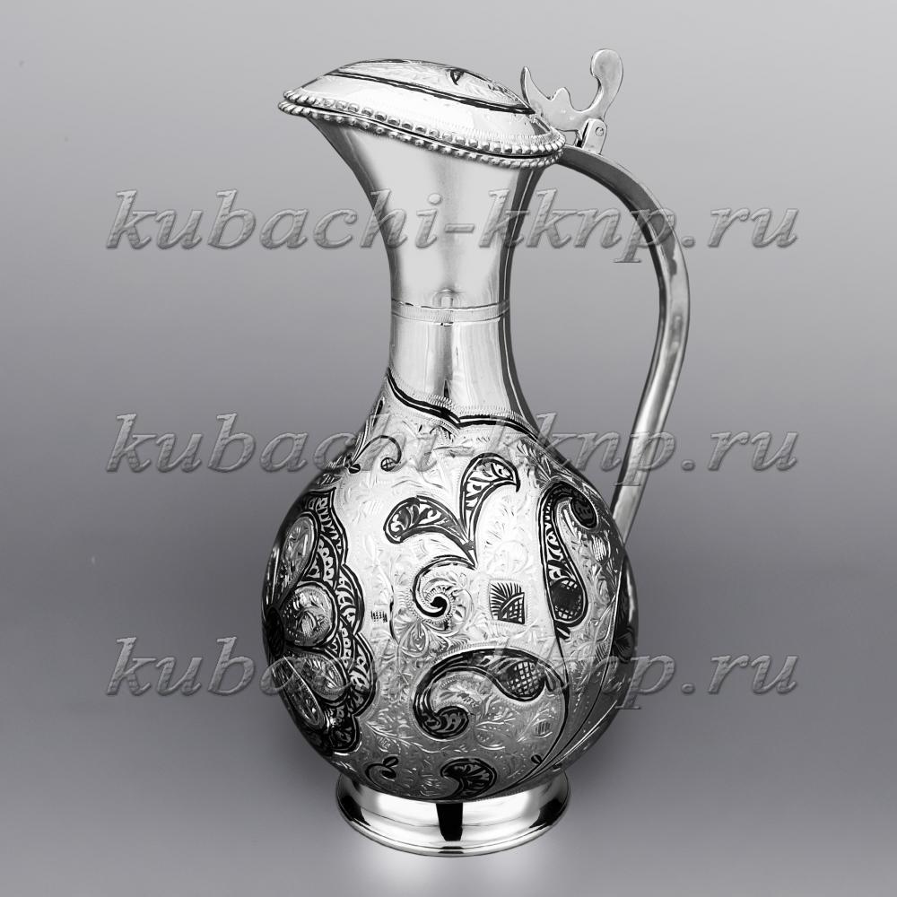 Небольшой серебряный кувшин для воды или вина, КВ199 фото 1