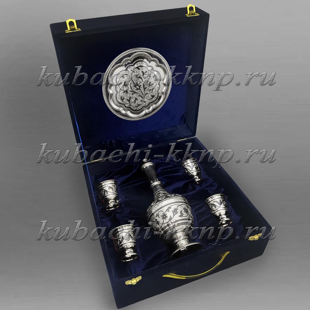 Коньячный набор из серебра Слеза, вс048 фото 1
