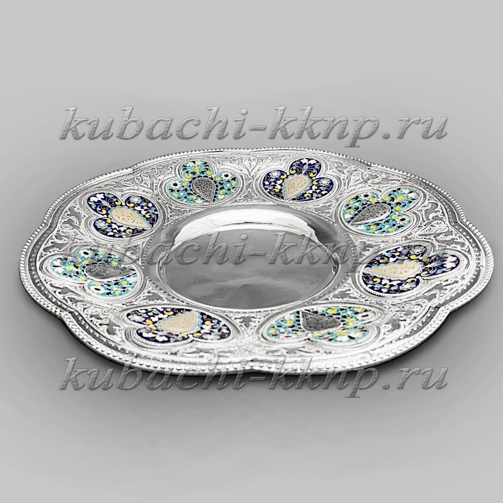 Эксклюзивное блюдо из серебра, ТРК012 фото 1