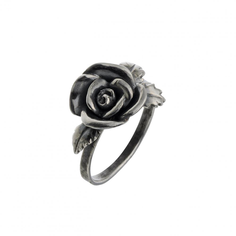 Кольцо из серебра Роза, 222 фото 1