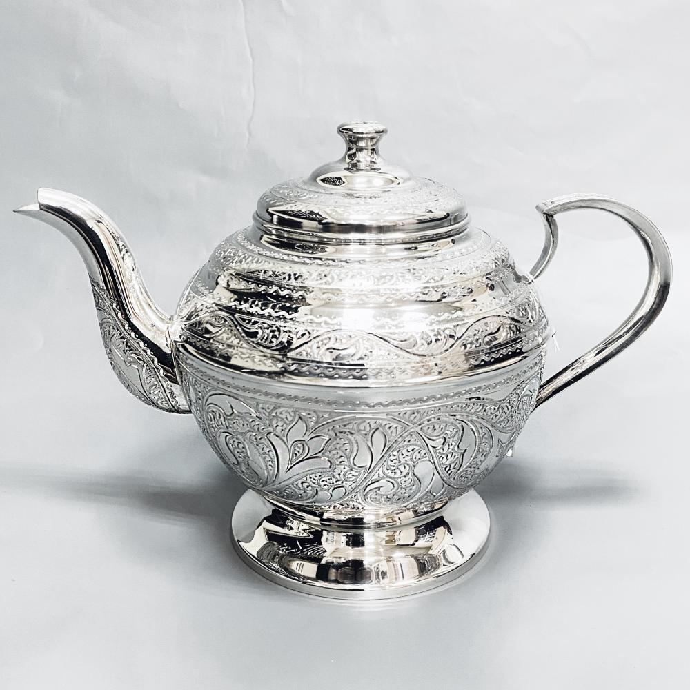 Чайник серебряный без черни, ЧН046 фото 1