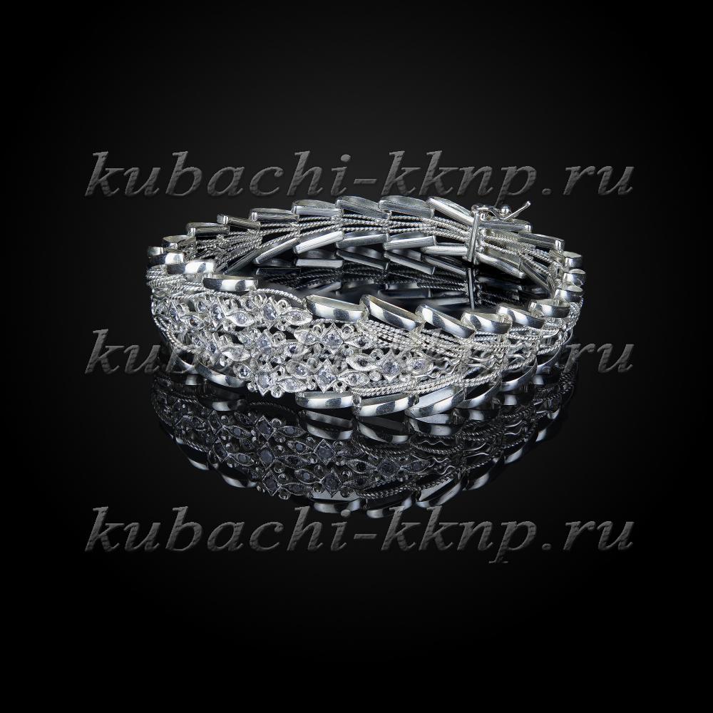 Нежный серебряный браслет  Елочка, бр1017 фото 1