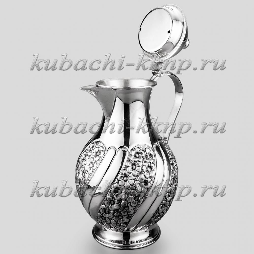 Оригинальный серебряный кувшин с крышкой Дон, КВ231 фото 2