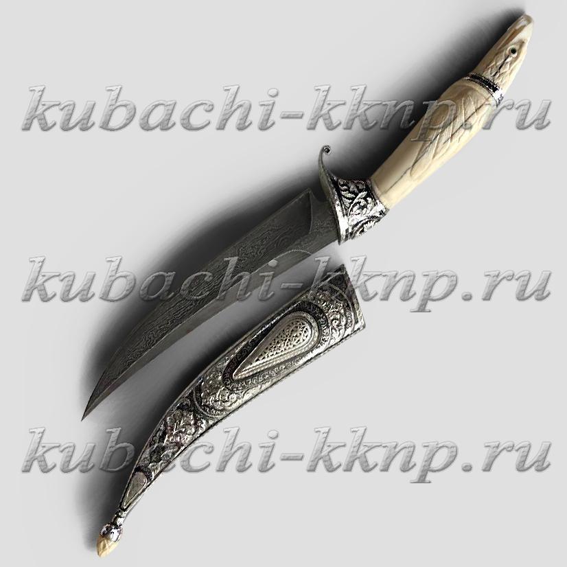 Серебряный кинжал(нож) Кубачи, нж12 фото 1