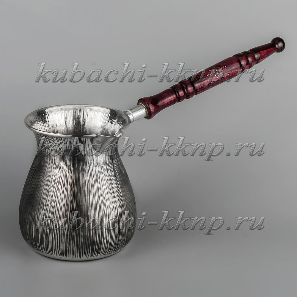 Серебряная турка «Антик», т014 фото 1