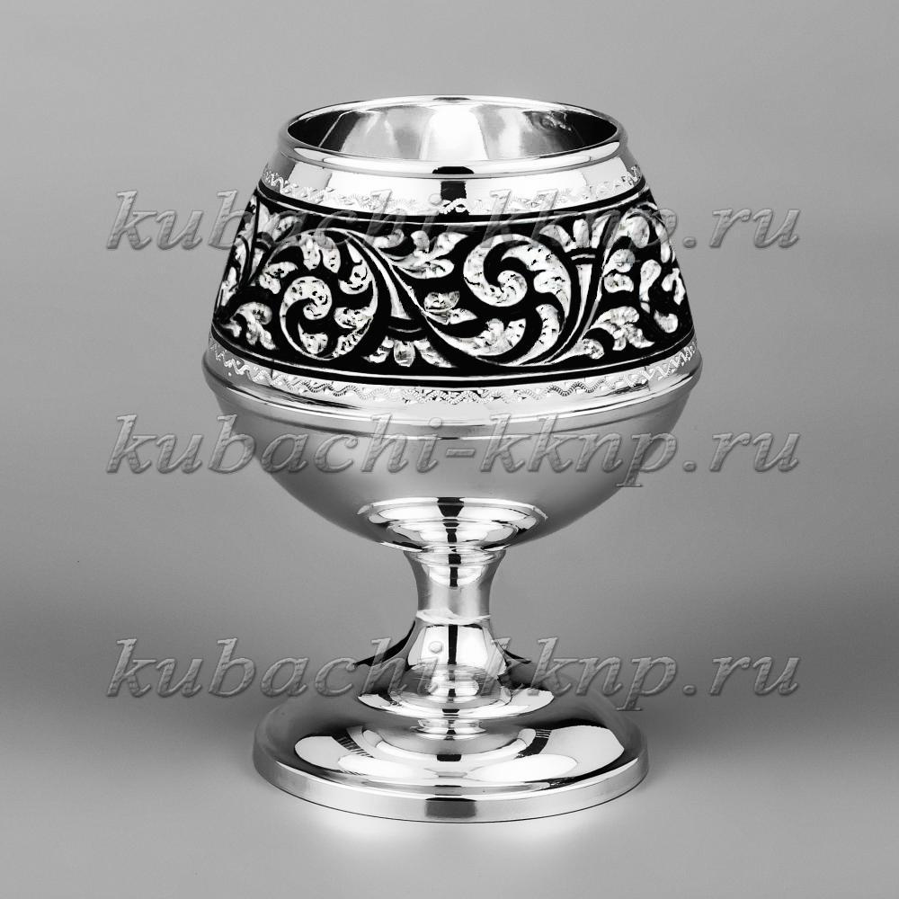 Серебряный бокал для виски или коньяка Снифтер, БК35 фото 2