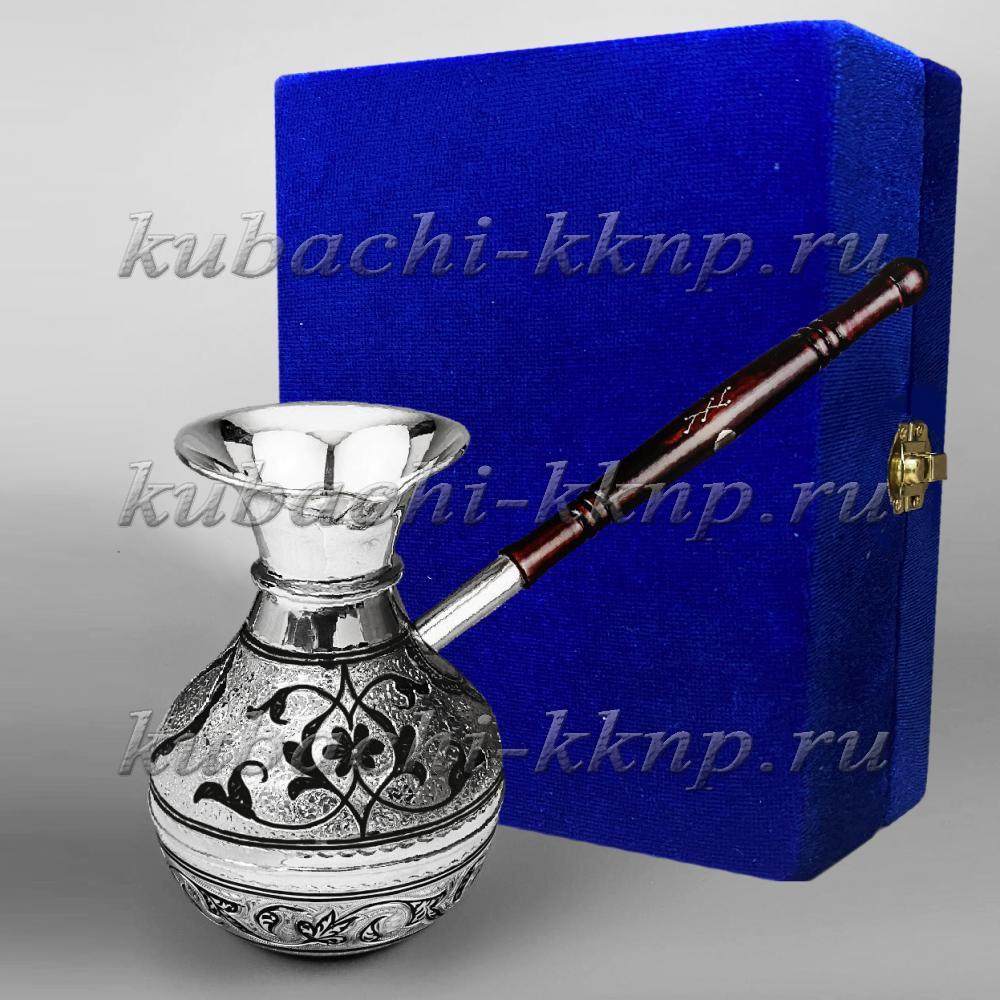 Серебряная турка для варки кофе Византия, Т040 фото 2