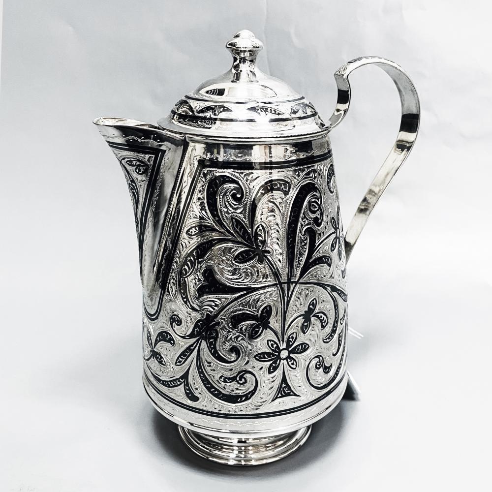 Чайник (графин) из серебра Кубачинский, ЧН044 фото 1