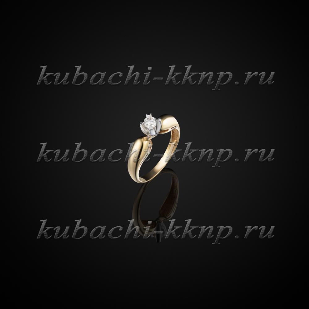 Золотое кольцо Тюльпан, ан61брж фото 1