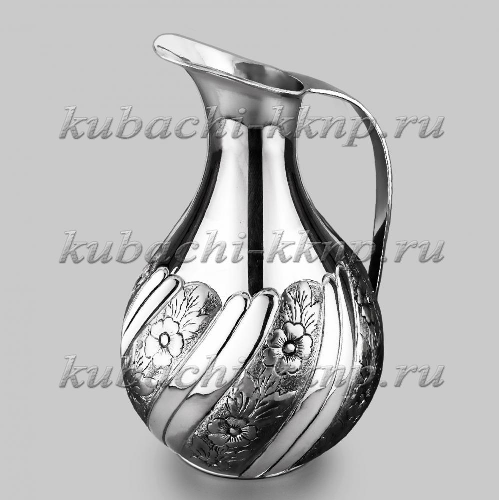 Изящный серебряный кувшин  с узким горлышком, КВ203 фото 1