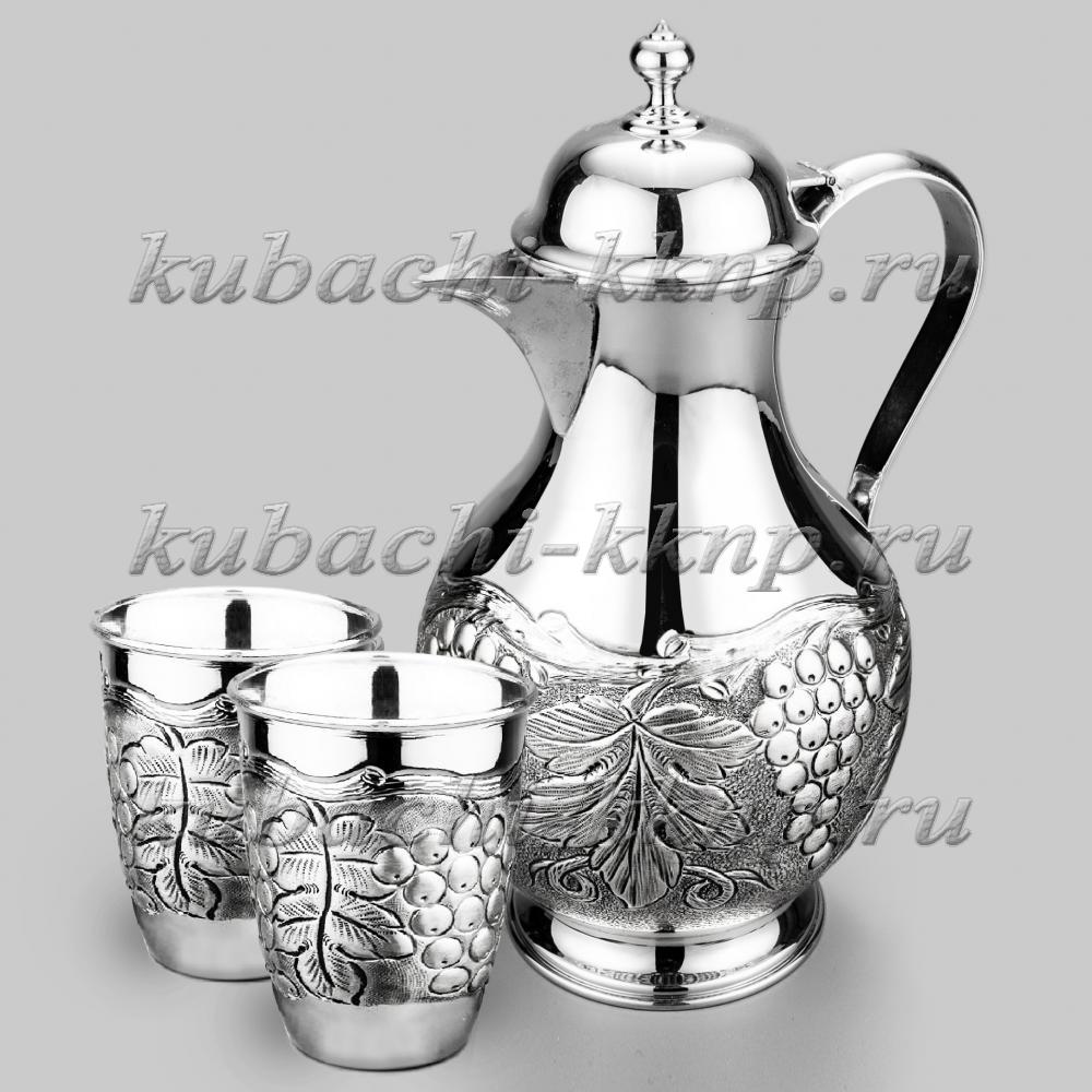 Серебряный набор для воды Изабелла, ндв108 фото 2