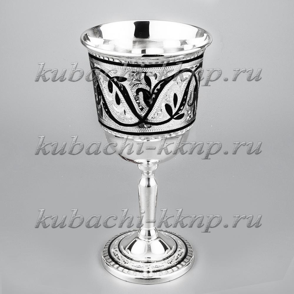 Набор серебряных фужеров Нрав, ф144-6 фото 5