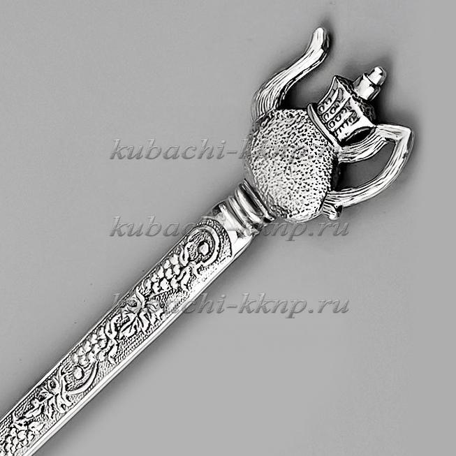 Серебряная ложка с красивой ручкой и кувшинчиком, л00064 фото 2