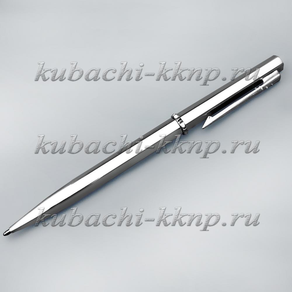 Строгая тонкая серебряная ручка, РУЧ31 фото 2