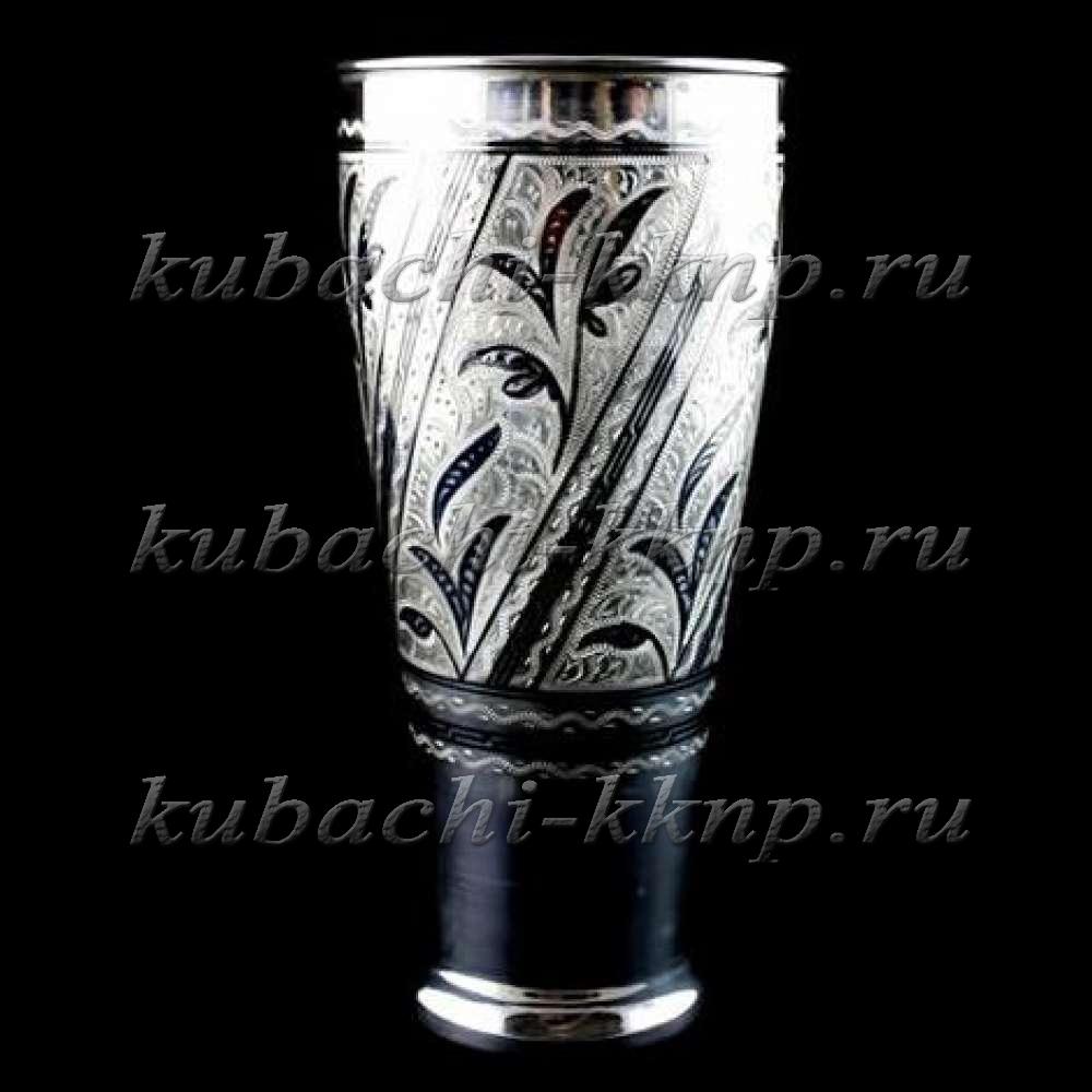 Большой стакан из серебра Кубачи