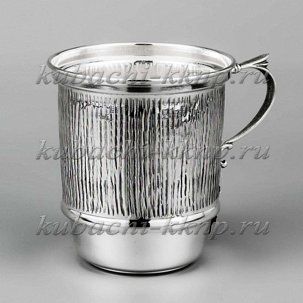 Большая серебряная кружка для воды из серебра 925 пробы Антик, кр013 фото 1