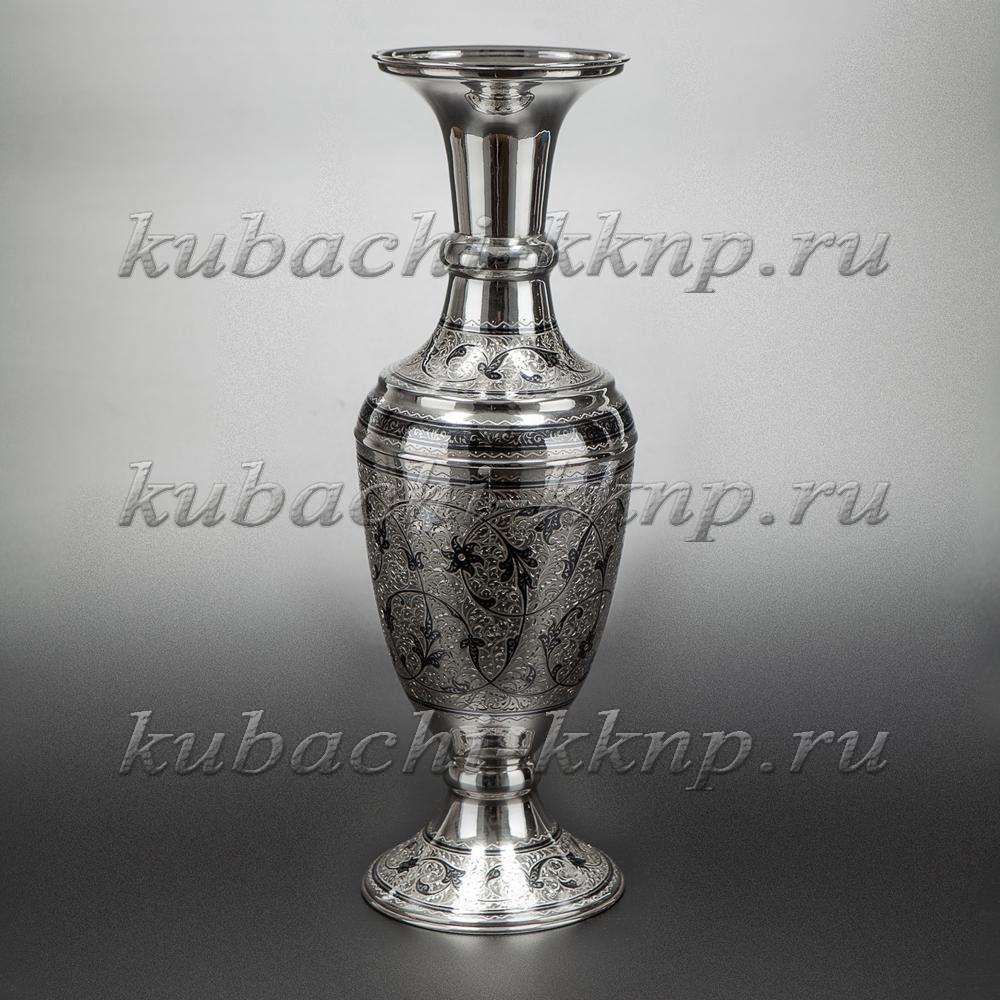 Серебряная ваза для цветов