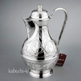 Серебряный кувшин для воды без чернения - кв102