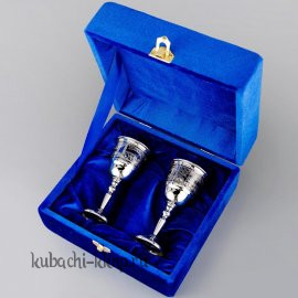 Набор рюмок из серебра в подарок - р074-2