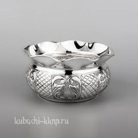 Серебряная конфетница «Ромб» - кф161