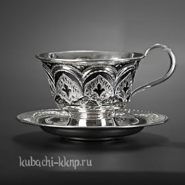 Серебряная чайная пара «Сказка» - чп010