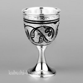 Авторская Серебряная рюмка ручной работы 