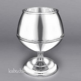 Серебряный глянцевый бокал для коньяка и бренди - БК061