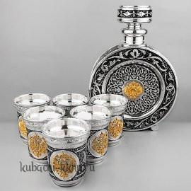 Серебряный водочный сервиз 