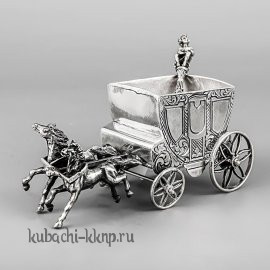 Серебряная солонка / перечница «Карета» - с020