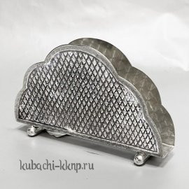 Серебряная салфетница с чернением - СЛ028