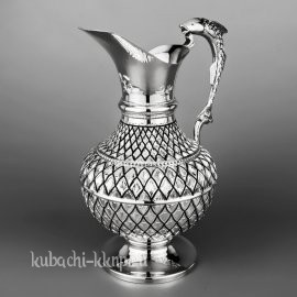 Серебряный кувшин для воды и напитков «Рыбка» - кв088