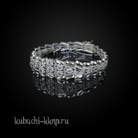 Авторский серебряный браслет Елочка - бр1025