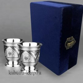 Набор серебряных стопок для мужчин - стп00014-2