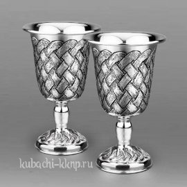 Набор серебряных бокалов для вина 