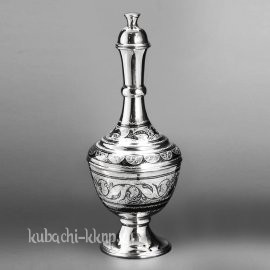 Графин из серебра с капельками черни, 450 мл - гр004