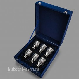 Набор добротных серебряных стаканов 