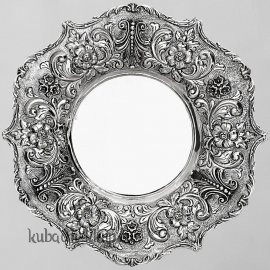 Серебряная тарелка 