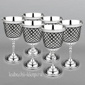 Набор серебряных бокалов 