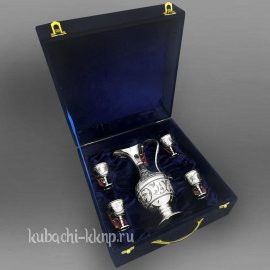 Набор для виски или коньяка из серебра 