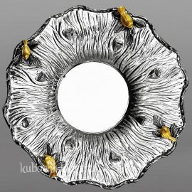 Серебряный поднос-тарелка-блюдо - ПДН066