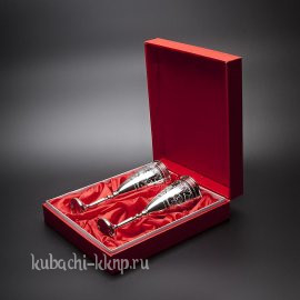 Набор фужеров из серебра на свадьбу - пн011