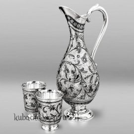 Серебряный набор для воды или вина "Симфония", НДВ127