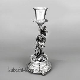 Серебряный подсвечник 