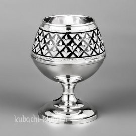 Серебряный фужер для коньяка - БК065