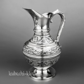 Традиционный серебряный кувшин для воды - КВ224