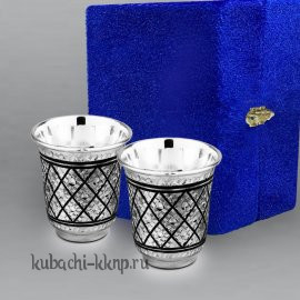 Набор серебряных стопок на 60 мл - стп079-2