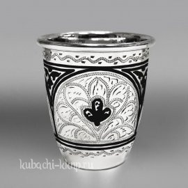 Серебряная стопка без ножки с гравировкой - СТП064